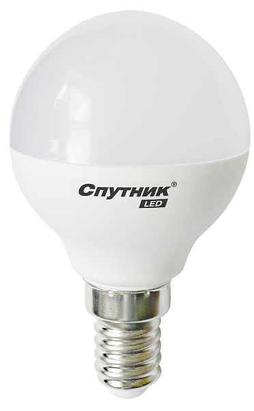 Cветодиодная лампа LED G45 10W/4000K/E14, Спутник 